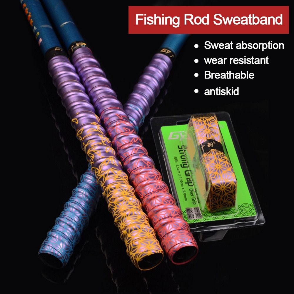 Fishing Rod Wrap Tape - Degrade Renkli Kalınlaşmış Spor Olta Ter