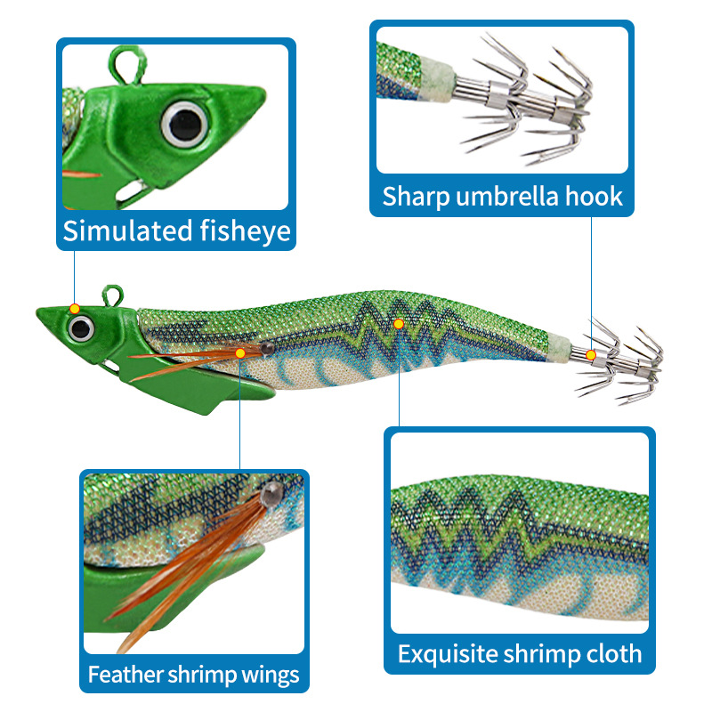 1 adet aydınlık ahşap karides  - Fishing Equipment Clearance incelemesi ve fiyatı